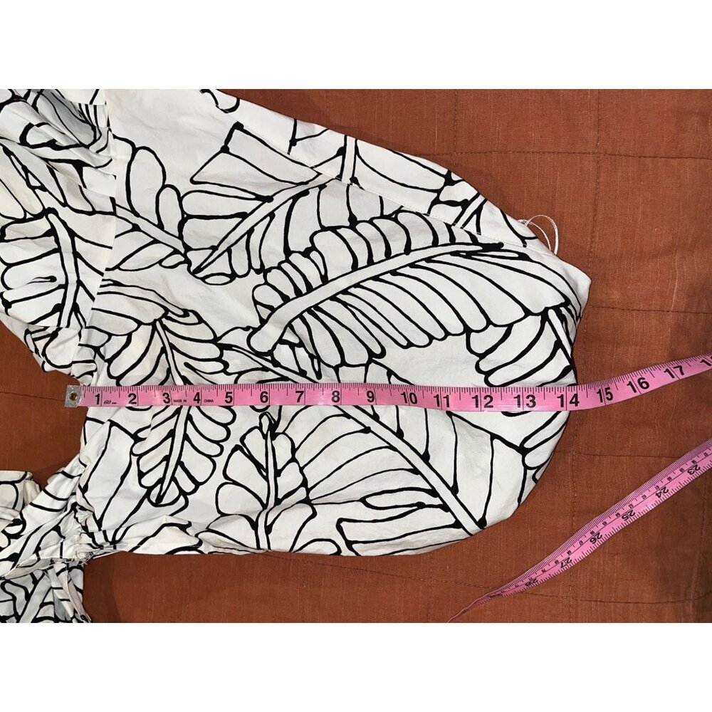 Fe Noel X Target Sketch Palm Leaf Print Wrap Tie … - image 7